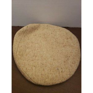 Vintage Hats of Ireland Castlebar Wool Donegal Tweed 7-1/2 Flat Cap Paper Boy